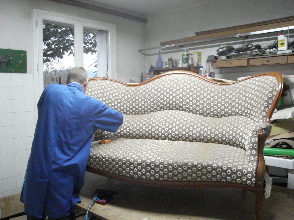 Lionel Sauve, upholsterer